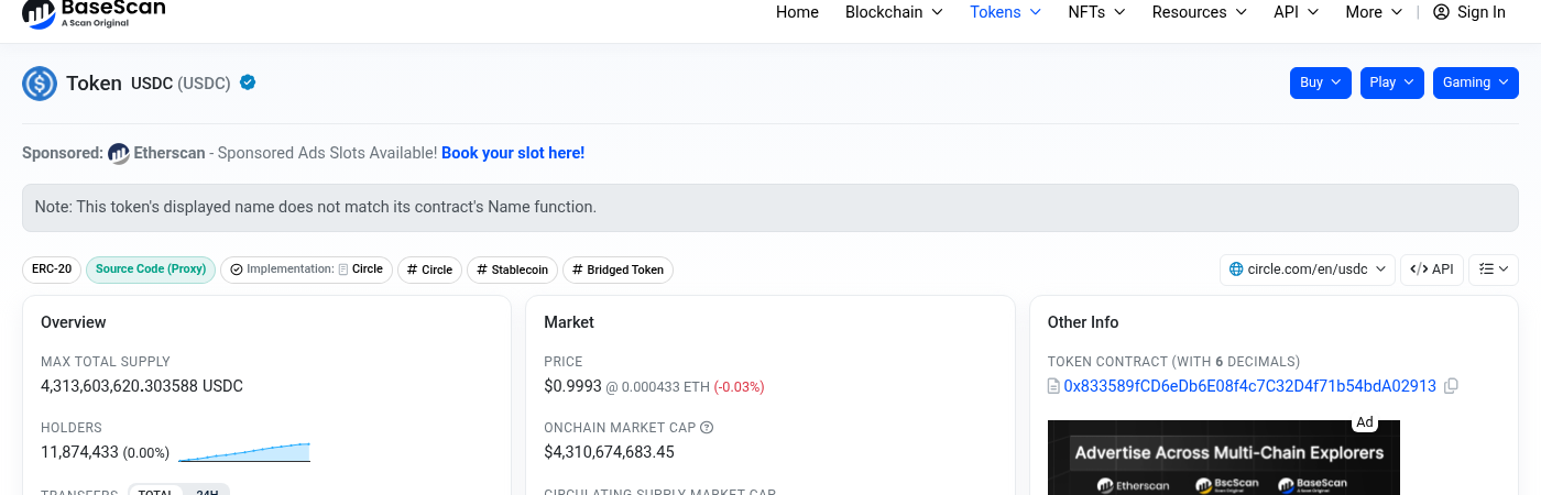 Base 上的 USDC 第一次:原生 USDC 和 USDbC 别搞混-玩转加密货币