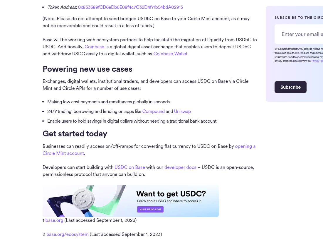Base 上的 USDC 第一次:原生 USDC 和 USDbC 别搞混-玩转加密货币