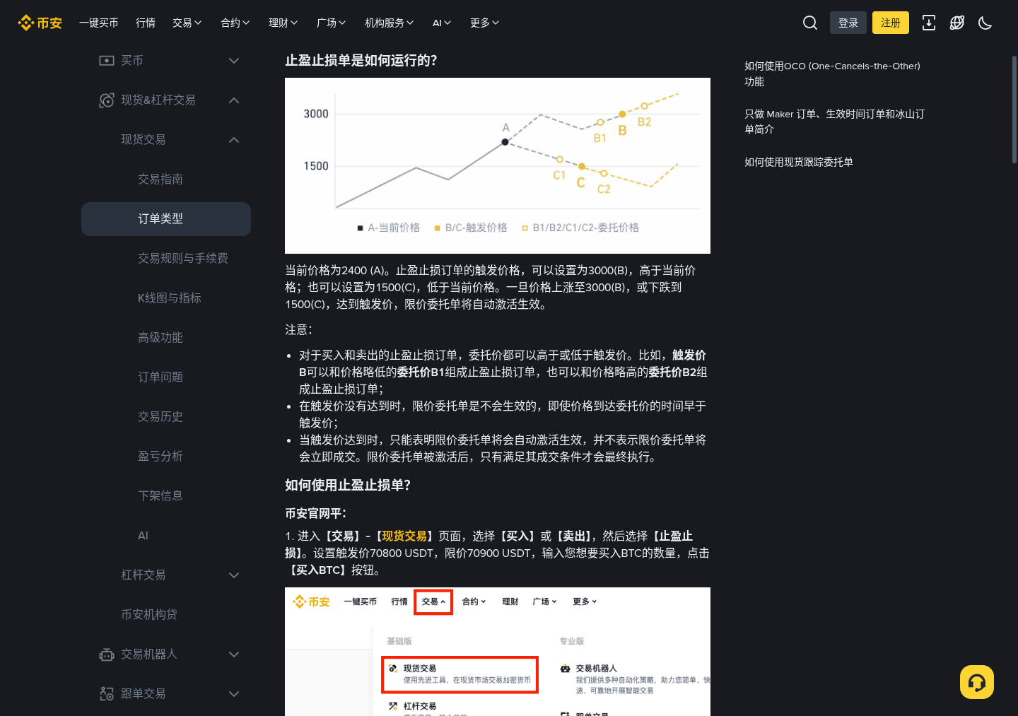 币安现货止盈止损怎么挂:新手第一次条件单-玩转加密货币